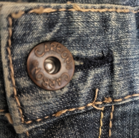 Carbon Blue/Tan Wash Skinny Jeans Men Size  36X34 - Picture 6 of 12